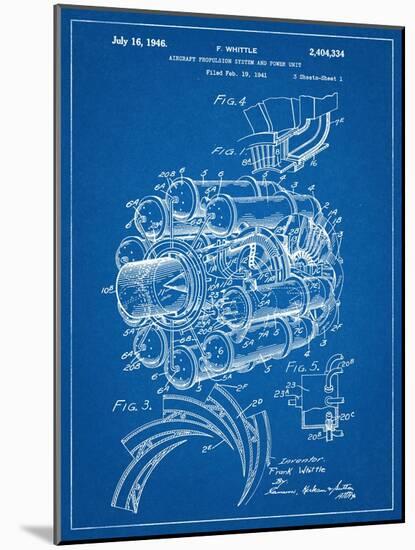 Aircraft Rocket Patent-null-Mounted Art Print