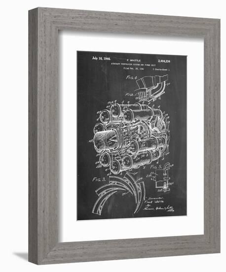 Aircraft Rocket Patent-null-Framed Art Print