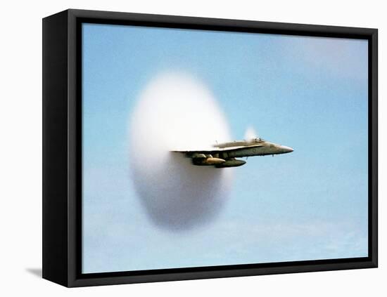 Aircraft Sonic Boom Cloud-u.s. Department of Energy-Framed Premier Image Canvas