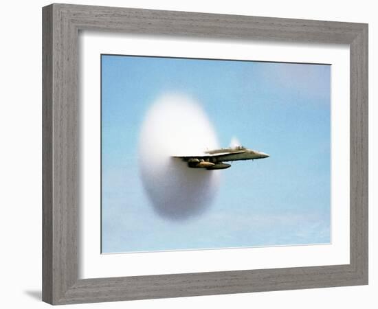 Aircraft Sonic Boom Cloud-u.s. Department of Energy-Framed Photographic Print