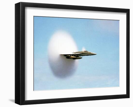 Aircraft Sonic Boom Cloud-u.s. Department of Energy-Framed Photographic Print