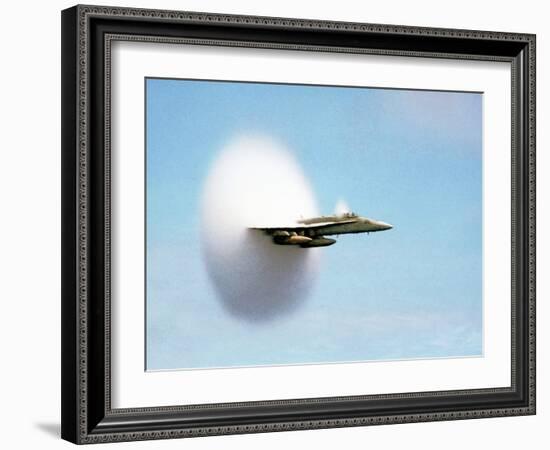 Aircraft Sonic Boom Cloud-u.s. Department of Energy-Framed Photographic Print