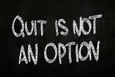 Quit is Not an Option-airdone-Art Print