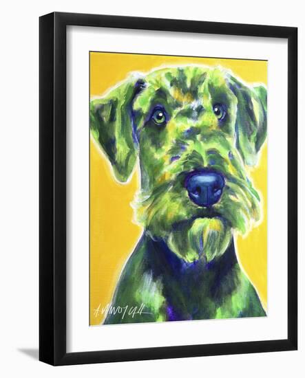 Airedale Terrier - Apple Green-Dawgart-Framed Giclee Print