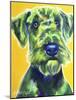 Airedale Terrier - Apple Green-Dawgart-Mounted Giclee Print