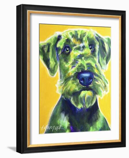 Airedale Terrier - Apple Green-Dawgart-Framed Giclee Print