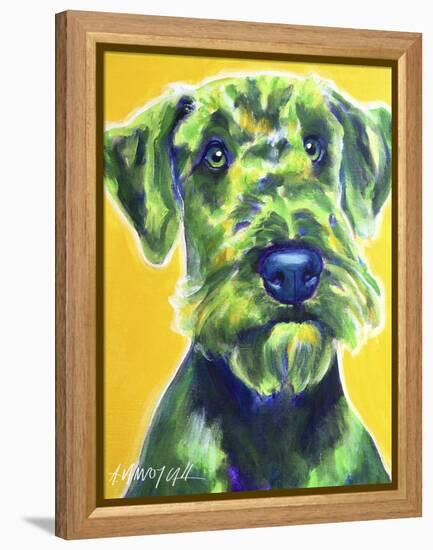 Airedale Terrier - Apple Green-Dawgart-Framed Premier Image Canvas