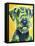 Airedale Terrier - Apple Green-Dawgart-Framed Premier Image Canvas