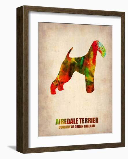 Airedale Terrier Poster-NaxArt-Framed Art Print