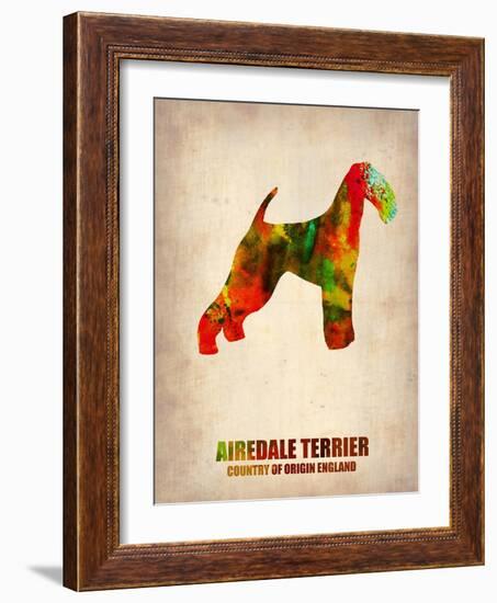 Airedale Terrier Poster-NaxArt-Framed Art Print
