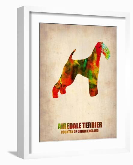 Airedale Terrier Poster-NaxArt-Framed Art Print