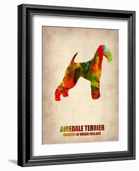 Airedale Terrier Poster-NaxArt-Framed Art Print