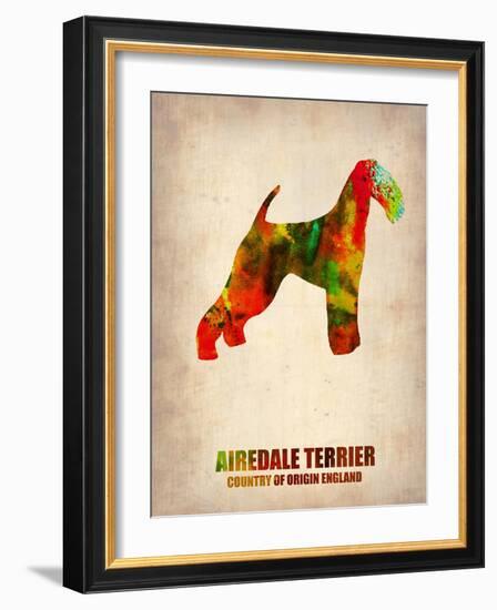 Airedale Terrier Poster-NaxArt-Framed Art Print