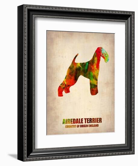 Airedale Terrier Poster-NaxArt-Framed Art Print