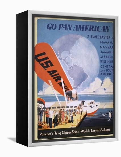 Airline Poster, 1933-null-Framed Premier Image Canvas