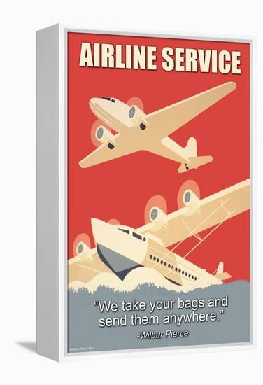 Airline Service-Wilbur Pierce-Framed Stretched Canvas