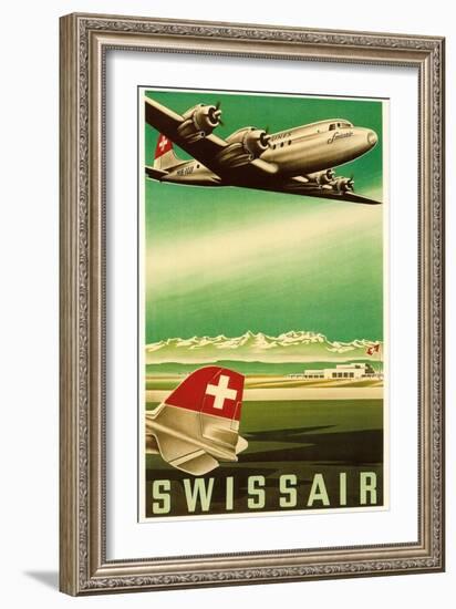 Airline Travel Poster-null-Framed Premium Giclee Print