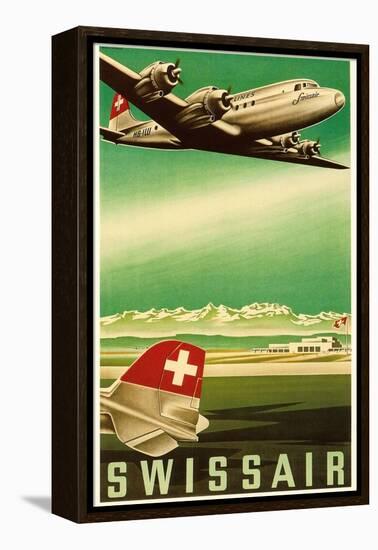 Airline Travel Poster-null-Framed Stretched Canvas