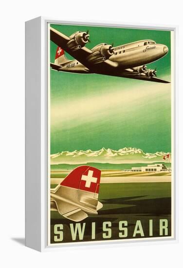 Airline Travel Poster-null-Framed Stretched Canvas