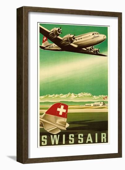 Airline Travel Poster-null-Framed Art Print