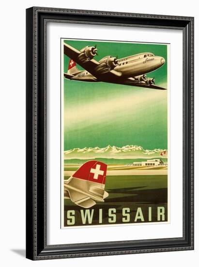 Airline Travel Poster-null-Framed Art Print