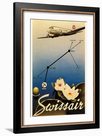 Airline Travel Poster-null-Framed Art Print