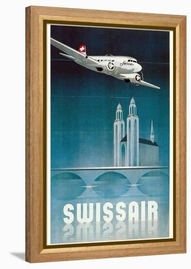 Airline Travel Poster-null-Framed Stretched Canvas