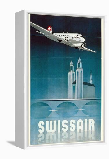 Airline Travel Poster-null-Framed Stretched Canvas