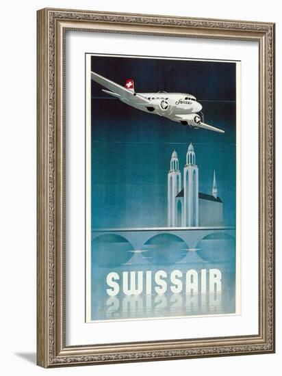 Airline Travel Poster-null-Framed Art Print