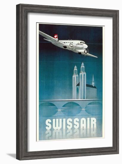 Airline Travel Poster-null-Framed Art Print