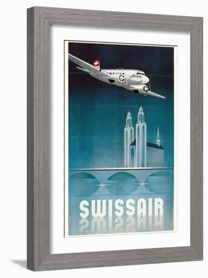 Airline Travel Poster-null-Framed Art Print