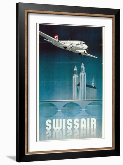 Airline Travel Poster-null-Framed Art Print