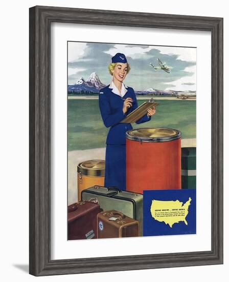 Airlines, USA-null-Framed Giclee Print