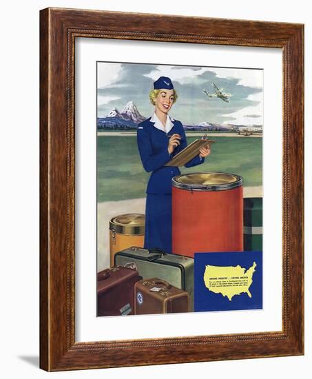 Airlines, USA-null-Framed Giclee Print