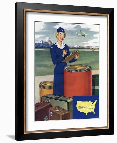 Airlines, USA-null-Framed Giclee Print