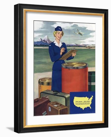 Airlines, USA-null-Framed Giclee Print