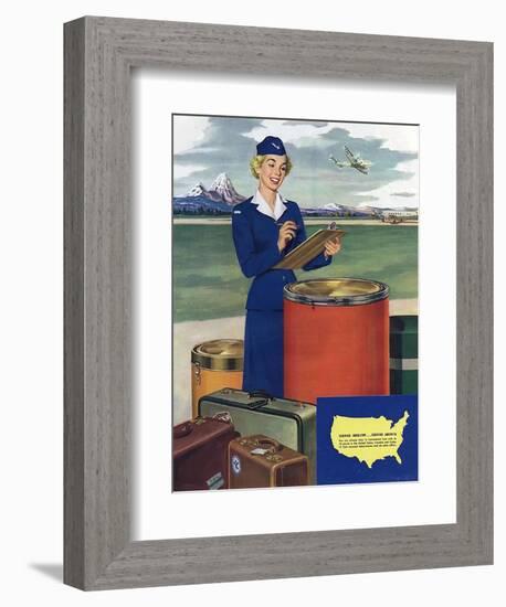 Airlines, USA-null-Framed Giclee Print