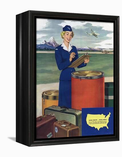 Airlines, USA-null-Framed Premier Image Canvas