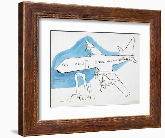 Airplane, C. 1959-Andy Warhol-Framed Giclee Print