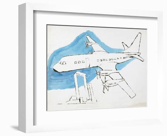 Airplane, C. 1959-Andy Warhol-Framed Giclee Print