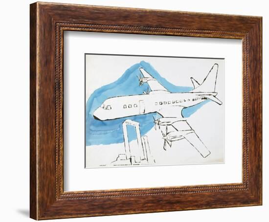 Airplane, c. 1959-Andy Warhol-Framed Art Print