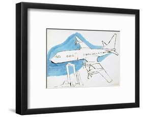 Airplane, c. 1959-Andy Warhol-Framed Art Print