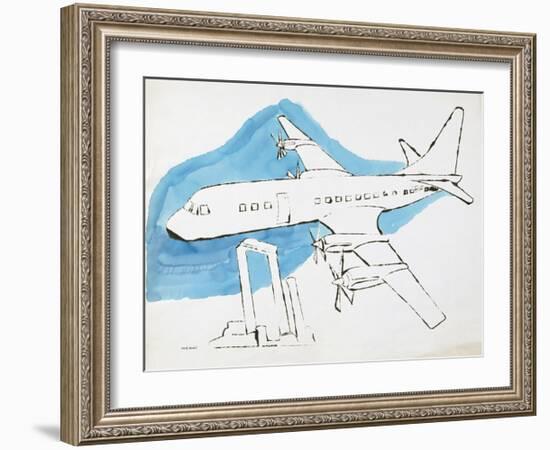 Airplane, c. 1959-Andy Warhol-Framed Art Print