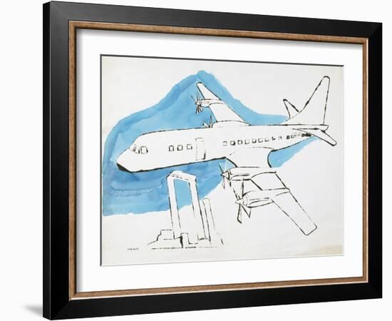 Airplane, c. 1959-Andy Warhol-Framed Art Print