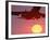 Airplane in Flight During Sunrise, Sunset-Mitch Diamond-Framed Photographic Print