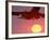 Airplane in Flight During Sunrise, Sunset-Mitch Diamond-Framed Photographic Print