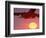 Airplane in Flight During Sunrise, Sunset-Mitch Diamond-Framed Photographic Print