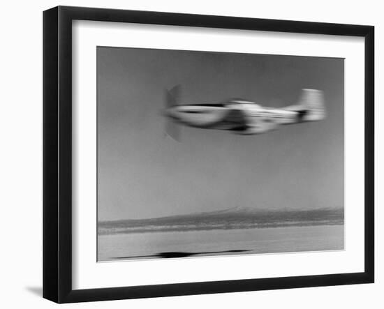 Airplane in Flight, Speed-Blurred-J^ R^ Eyerman-Framed Photographic Print
