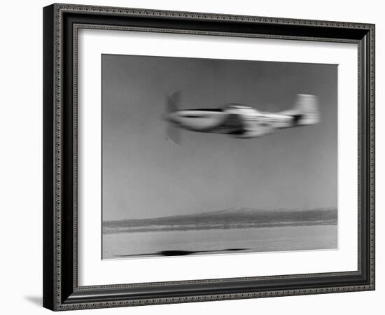 Airplane in Flight, Speed-Blurred-J^ R^ Eyerman-Framed Photographic Print