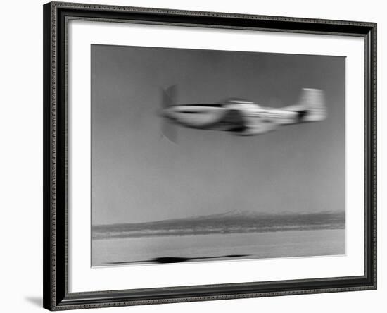 Airplane in Flight, Speed-Blurred-J^ R^ Eyerman-Framed Photographic Print